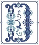 Decorative Blue Alphabet D (image for) Decorative Blue Alphabet D